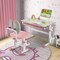 Kids Study Desk with Adjustable Height Tilt Tabletop and Spacious Storage